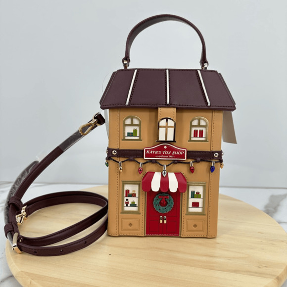 Kate Spade Oh What Fun Toy Store Crossbody Bag Satchel Novelty Art to wear NWT - Picture 1 of 11